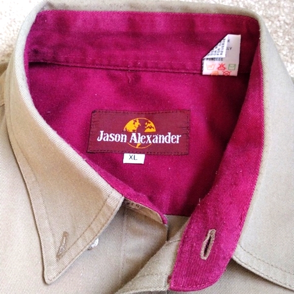 JOHN DEERE:  Men's XL TAN Work Shirt Button up - Picture 2 of 8